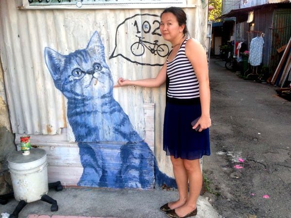Penang Street Art - Kitten