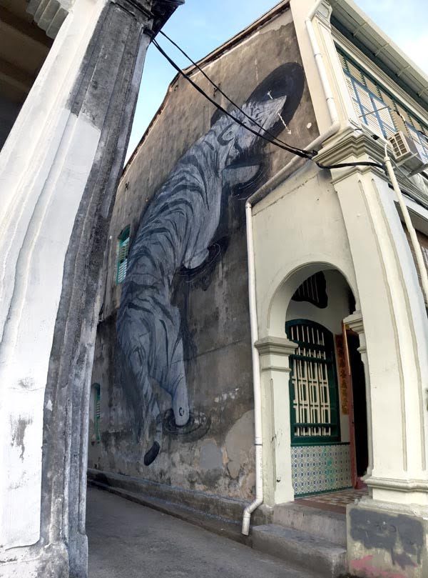 Penang Street Art - Lorong Stewart White Tiger Twoone