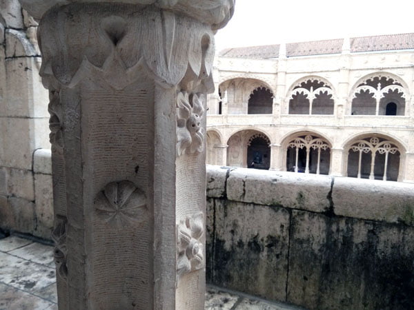 Portugal - Lisbon Belem Monastery Pillar Detail