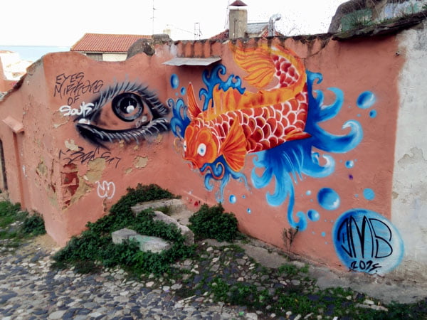 Portugal - Lisbon Street Art Patio Dom Fradique Fish