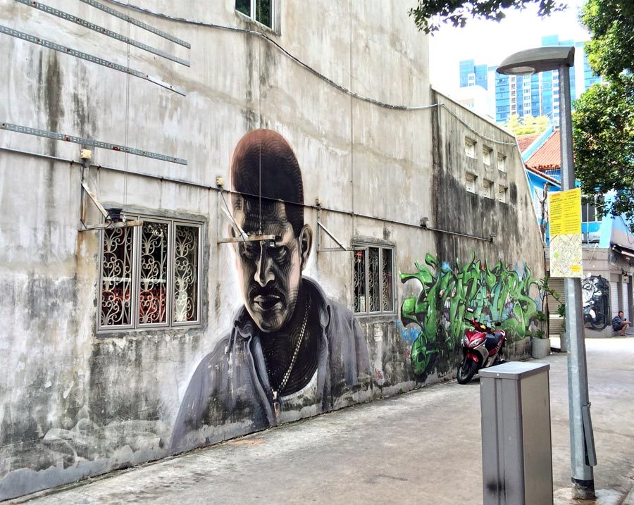 Singapore Street Art - Little India Rowell Alley