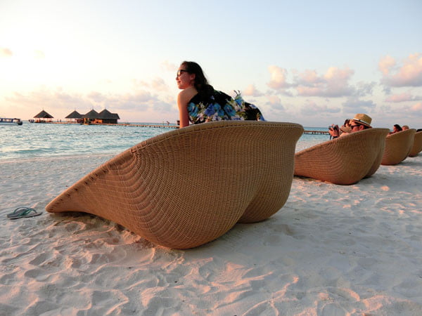 Club Med Kani Maldives Beach Butt Seats