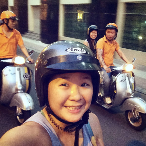 Vietnam Ho Chi Minh Vespa Road Selfie