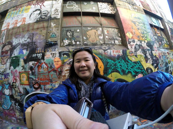 Melbourne Street Art Selfie GoPro