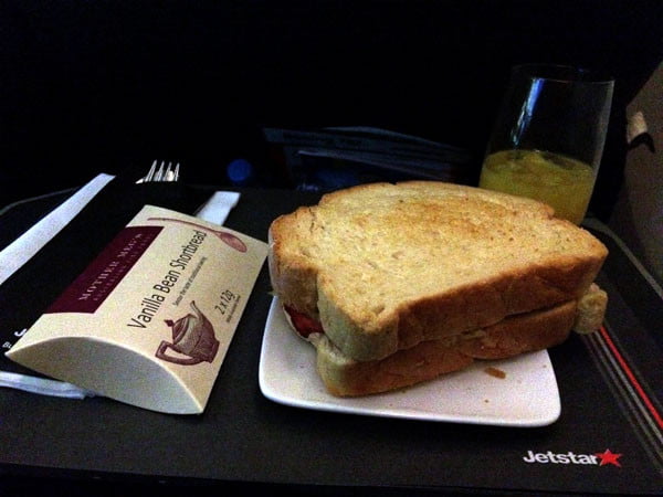 Jetstar Melbourne Food Sandwich