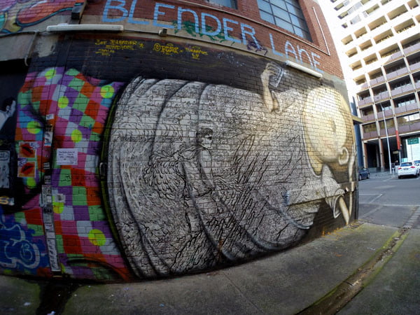 Melbourne Street Art - Blender Entrance
