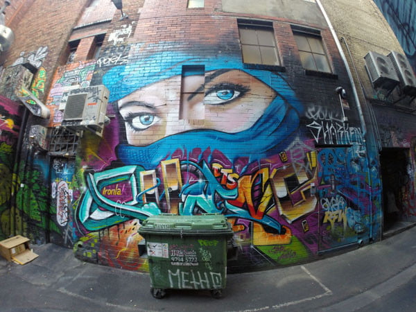 Melbourne Street Art - Croft Alley Eyes