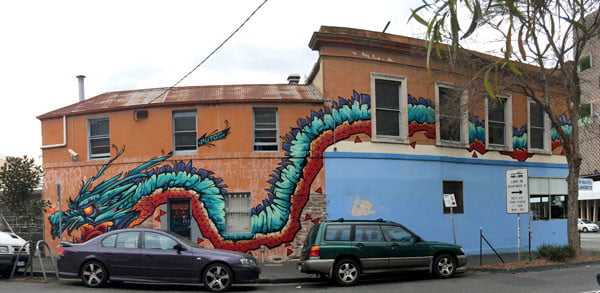 Melbourne Street Art - Fitzroy Dragon