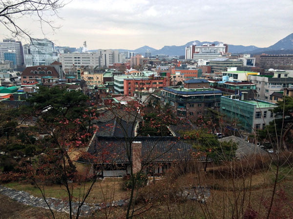 Seoul Ihwa Mural Village Naksan-gil view