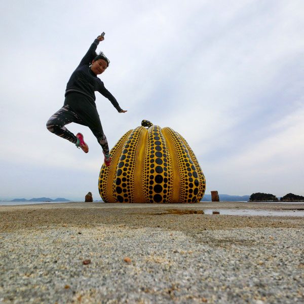 Naoshima - Yayoi Yellow Pumpkin Jumpshot
