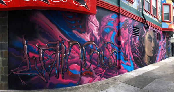 San Francisco Street Art Haight Ashbury Pink