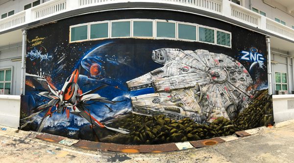 Singapore Street Art - Aliwal Slac Star Wars