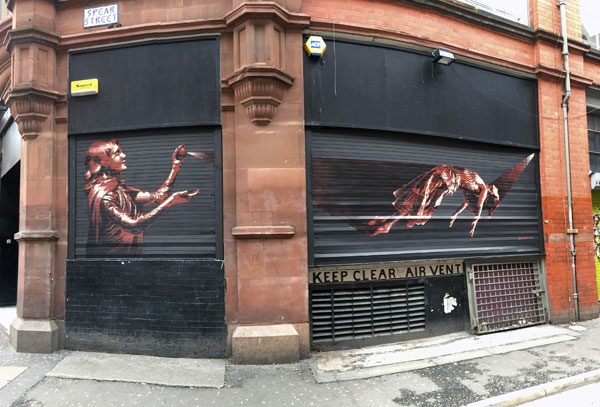Manchester Street Art TankPetrol Levitate