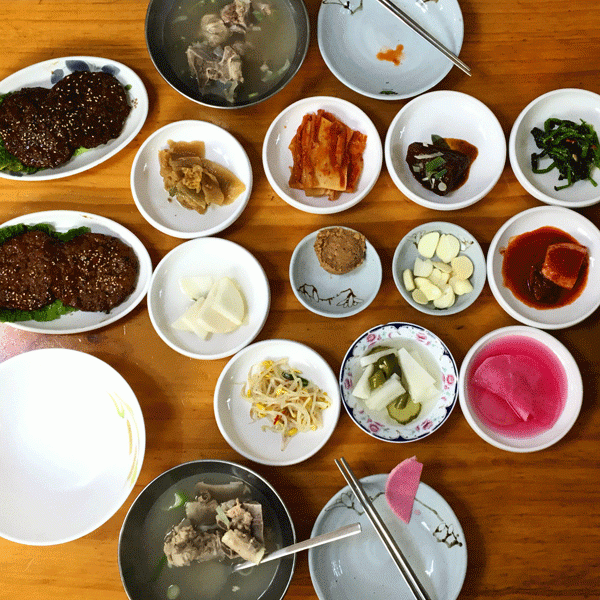 Korea Gwangju tteokgalbi spread