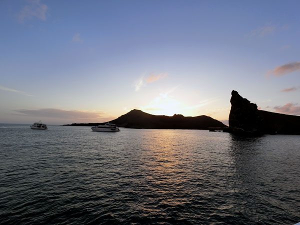 Galapagos Bartolome Island Pinnacle Rock Sunset