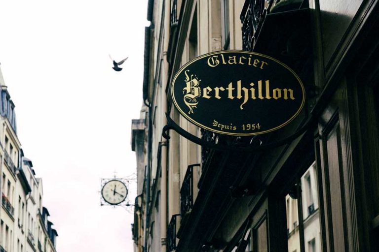 France Paris Berthillon Sign ElwinVanEede