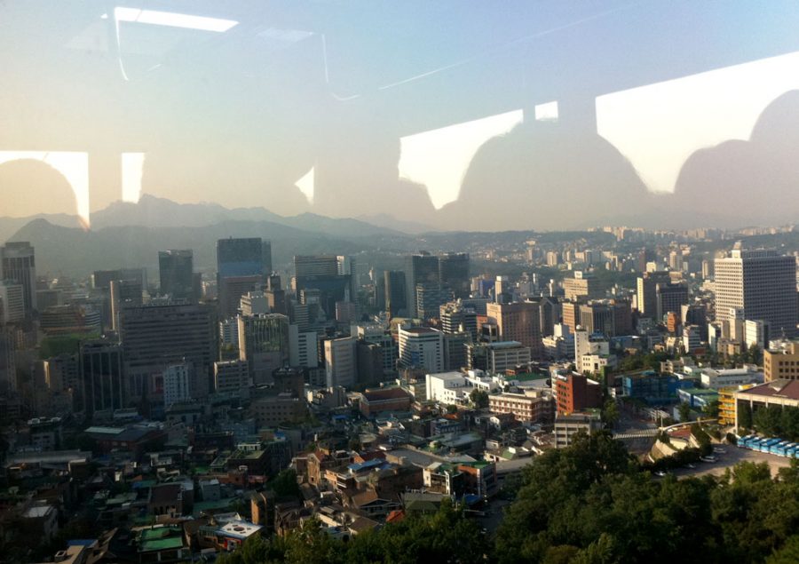 Seoul N Seoul Tower Cable Car Reflection
