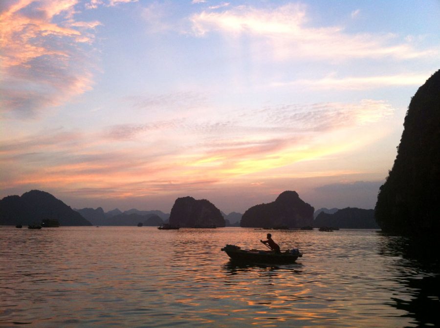 Vietnam Halong Bay Sunset