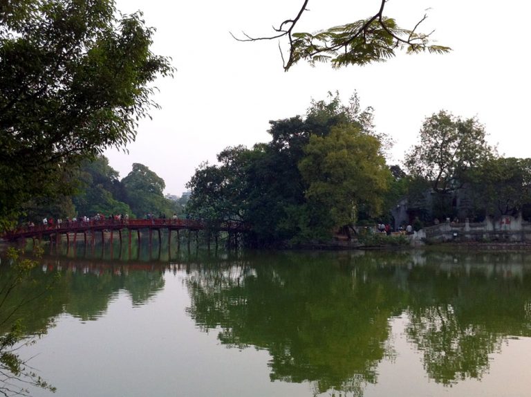 Vietnam Hanoi Hoan Kiem Lake Bridge