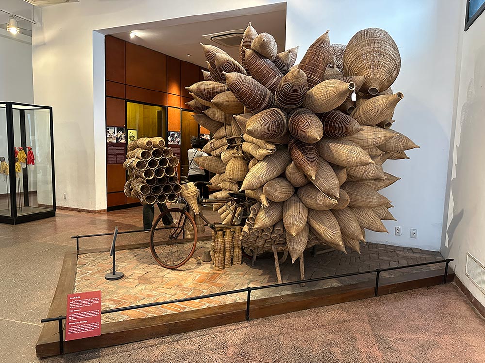 Hanoi Ethnology Museum Woven Fishtraps Bicycle