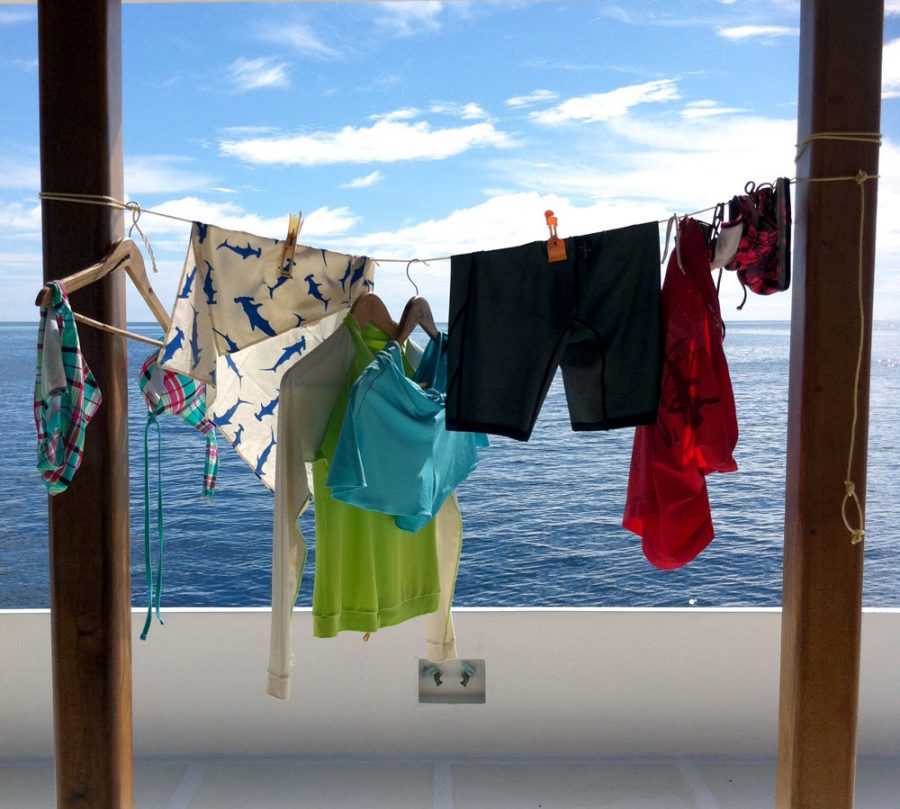 Maldives Diving LOB Gear Drying