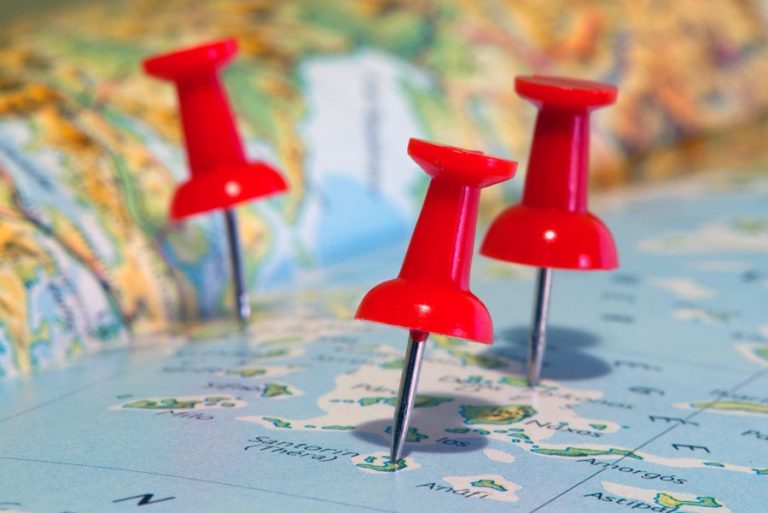 Map with pins. Photo by Shawn Harquail (CC by-nc 2.0)