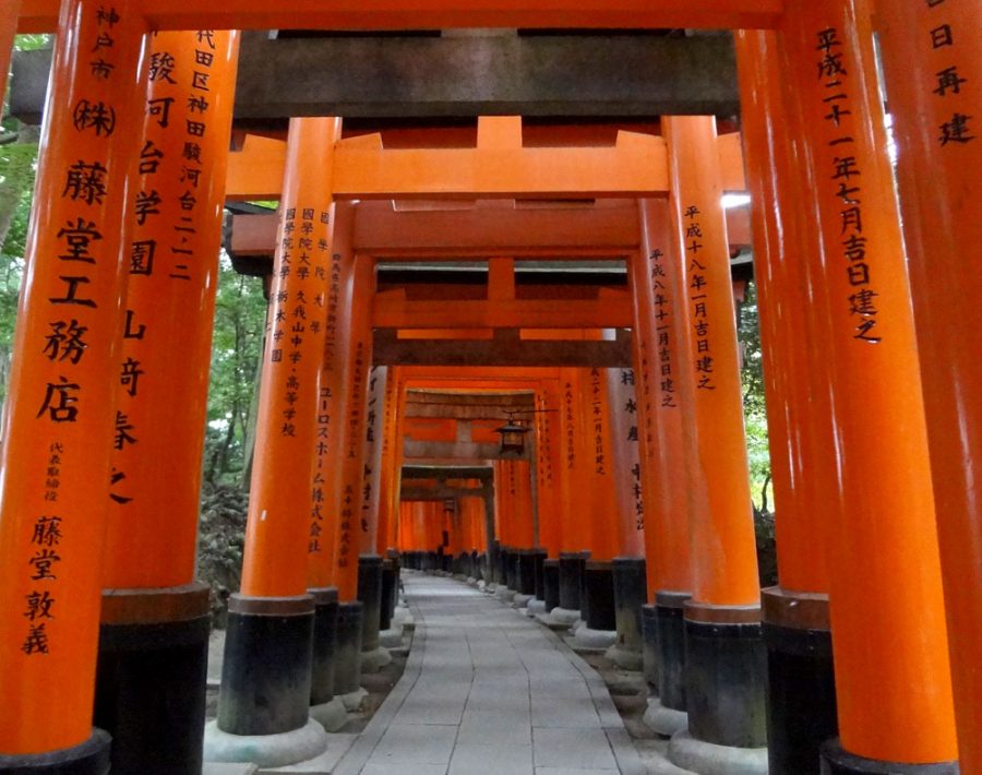 Japan Fushimi Inari Torii Name Date