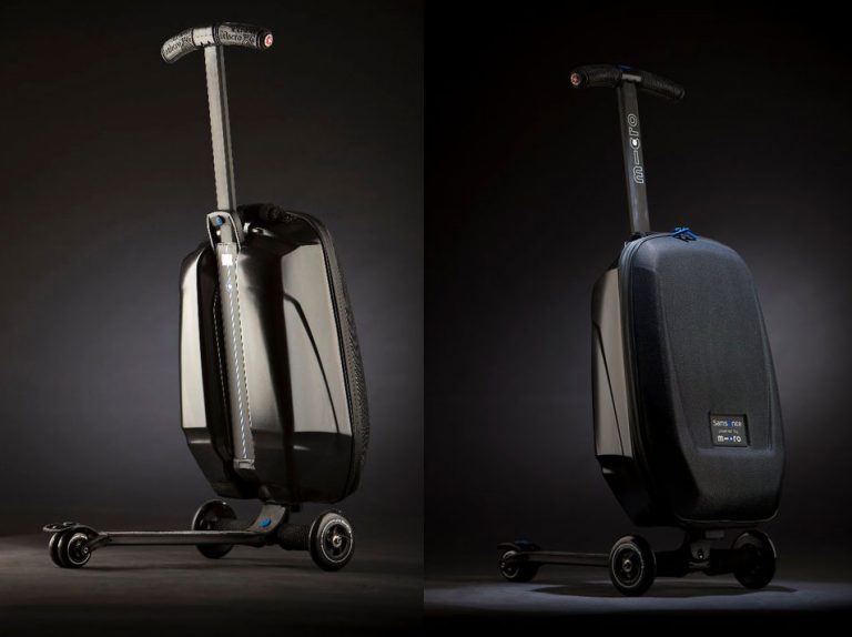Micro Scooter Luggage WhiteandBlackTrading