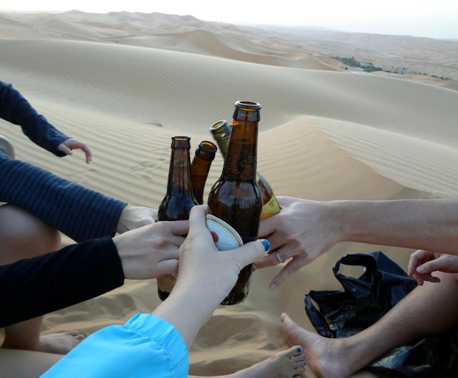 Qasr Al Sarab Sand Dune Beer Cheers