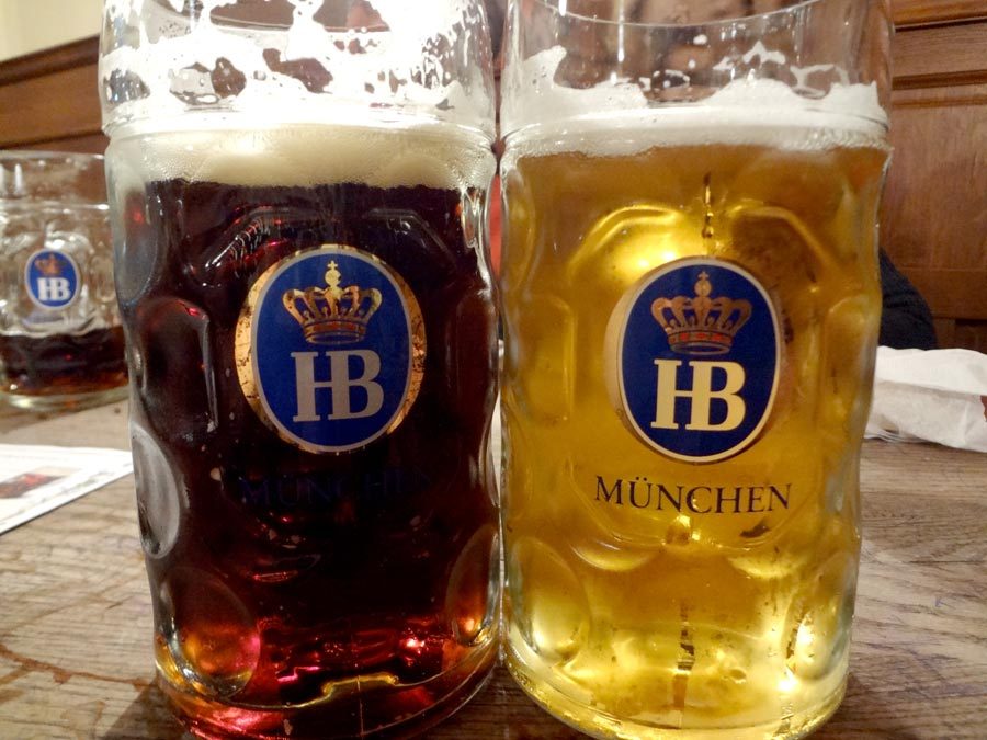 Munich Hofbrauhaus Beers