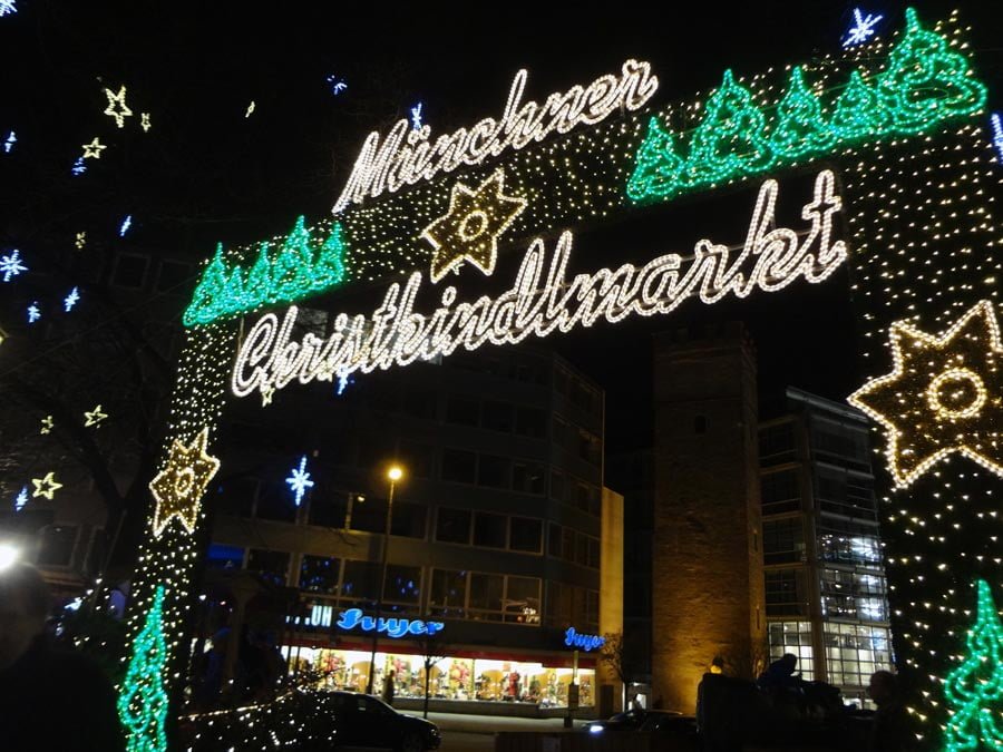Munich Marienplatz Christmas Market Entrance