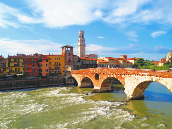 Wallpaper Wanderer: Ponte Pietra Bridge in Verona - The Occasional ...