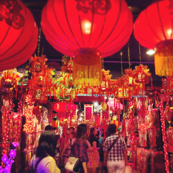 Chinese New Year decor in Chinatown 2014 - Year of the Horse
