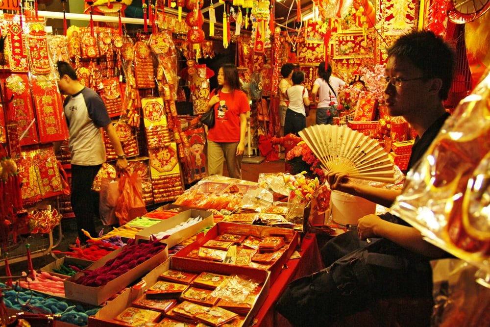 Singapore Chinatown Chinese New Year Stall STB