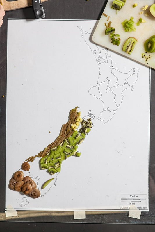 Food Maps by Henry Hargreaves and Caitlin Levin - New Zealand WIP