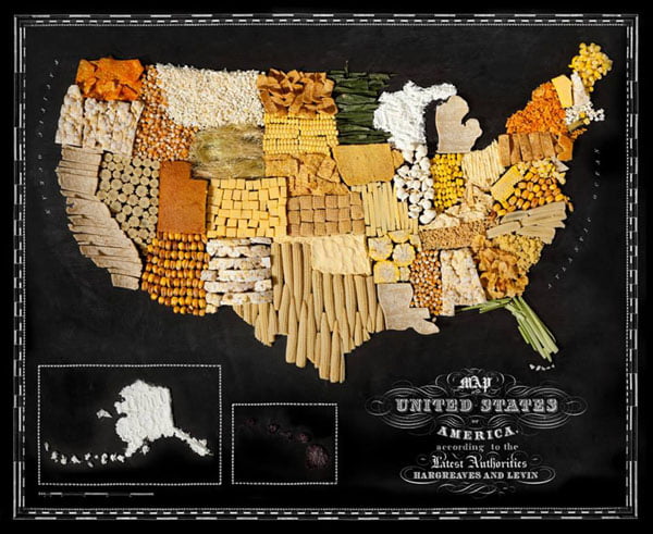 Food Maps by Henry Hargreaves and Caitlin Levin - USA