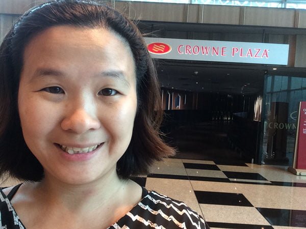 Crowne Plaza Changi Airport - Entrance Selfie
