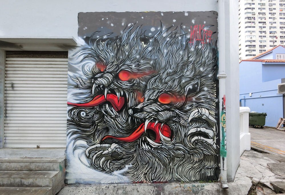 Singapore Street Art Aliwal Side Lion Kilas