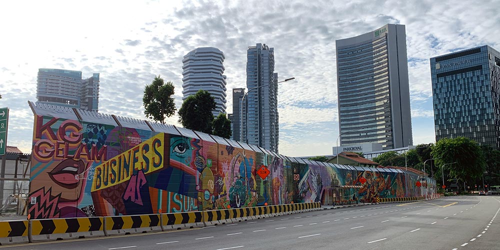 Singapore Street Art Kampong Gelam Graffiti HoF Ophir Road