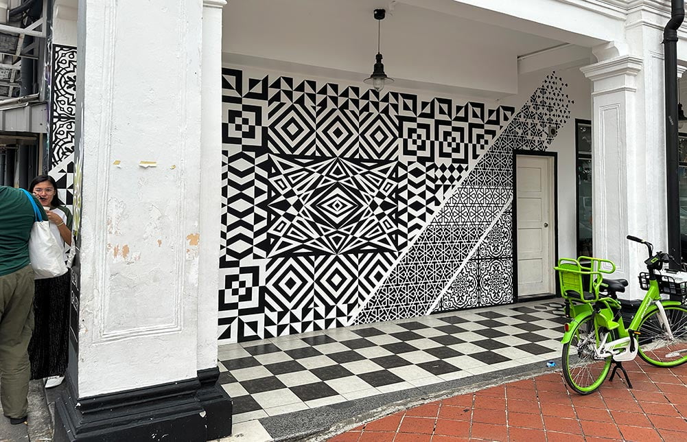 Singapore Street Art Kampong Glam DesignBridge BnW