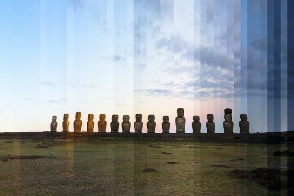 Richard Silver Time Sliced Easter Island