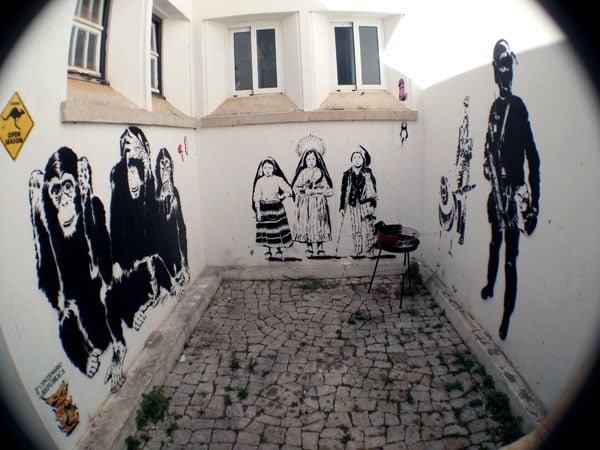 Portugal - Lagos Street Art LAC courtyard
