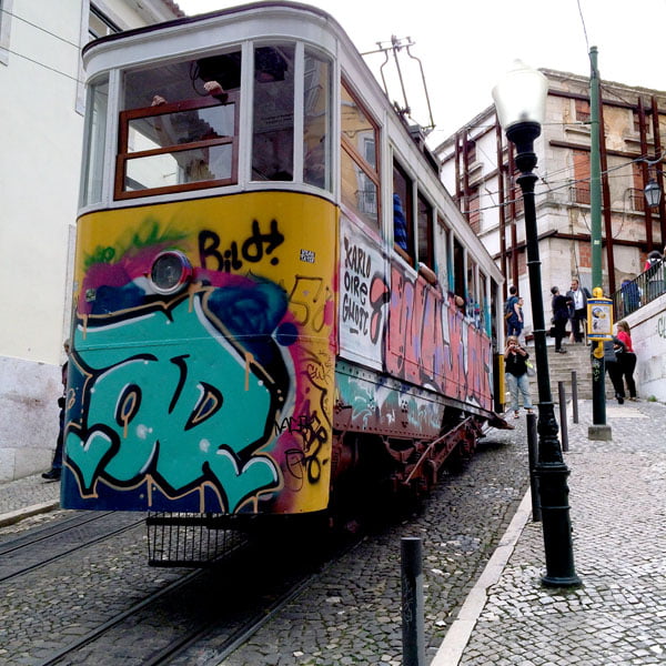 Portugal - Lisbon Street Art GAU tram
