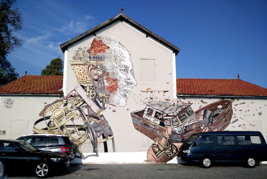 Portugal - Lisbon Street Art Vhils-Pixelpancho