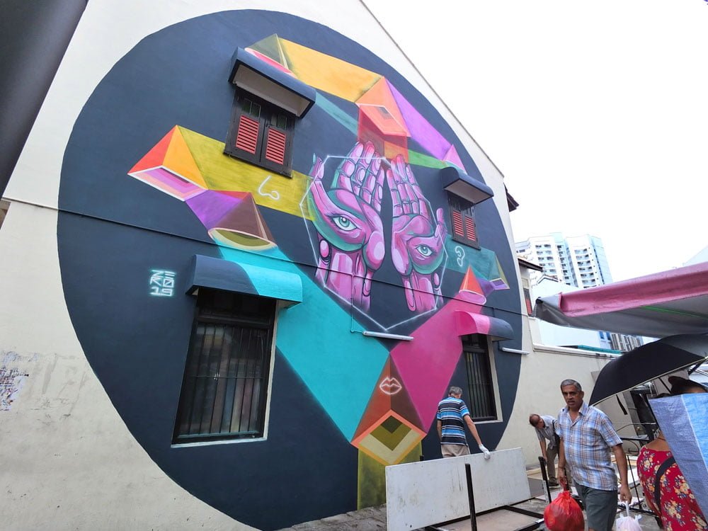 Singapore Street Art Little India Kerbau Zero Diff Fusion