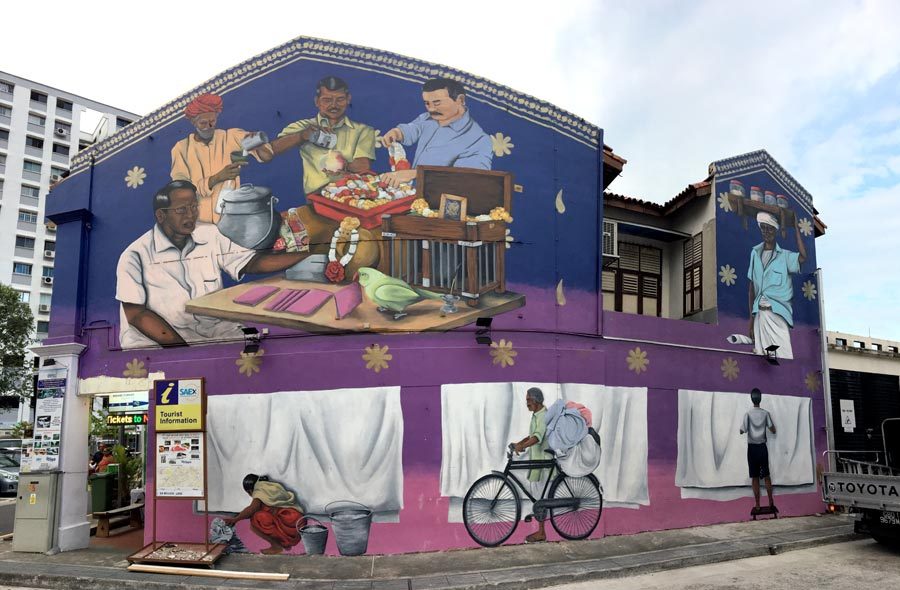 Singapore Street Art - Little India Psyfool