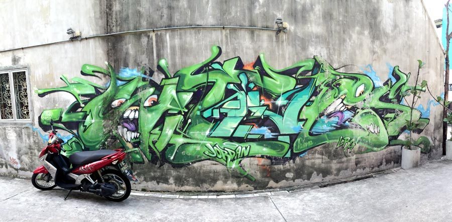 Singapore Street Art - Tyke Witnes Green