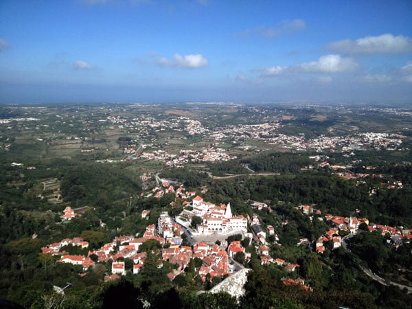 Portugal - Sintra Moorish Castle View Town Centre