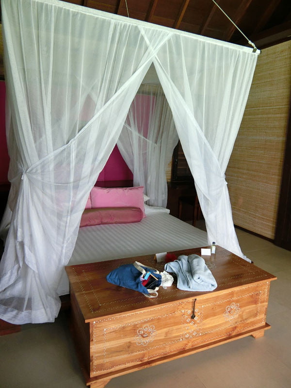 Club Med Kani Maldives Lagoon Suite Bed