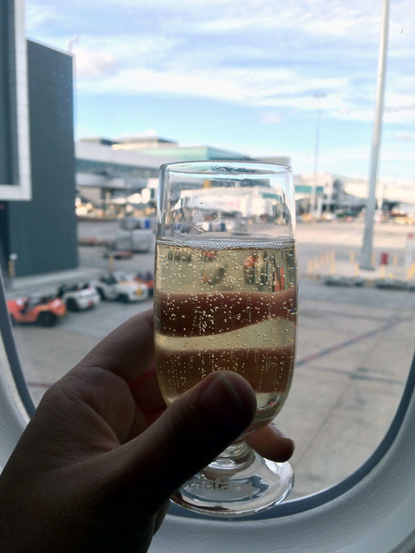 Jetstar Melbourne Champagne Window